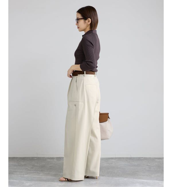 IENA「《予約》ハイツイストツイルスラックス」|スラックス|