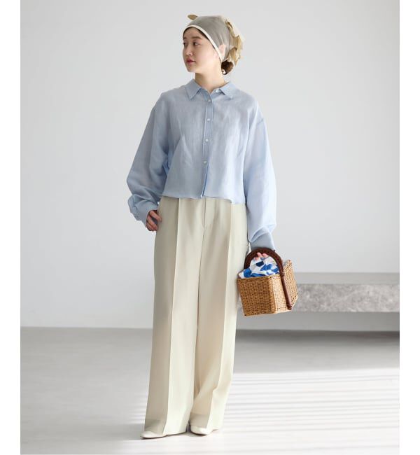 IENA「《予約》ハイツイストツイルスラックス」|スラックス|