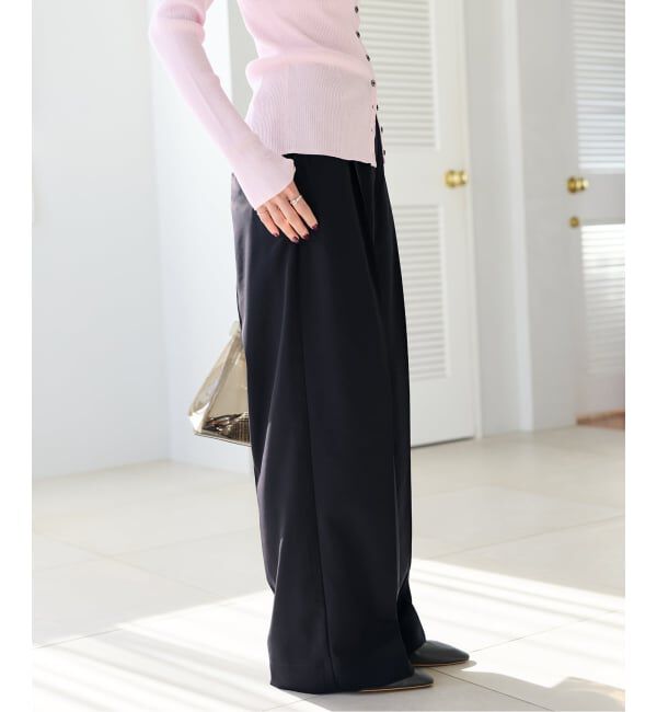 IENA「《予約》ハイツイストツイルスラックス」|スラックス|