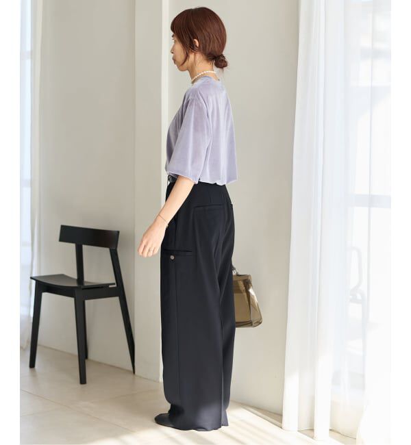 IENA「《予約》ハイツイストツイルスラックス」|スラックス|