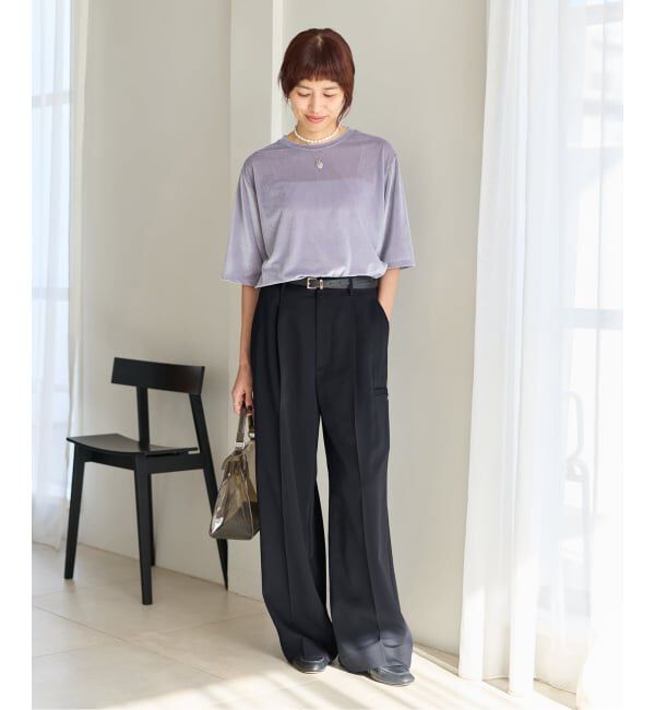 IENA「《予約》ハイツイストツイルスラックス」|スラックス|