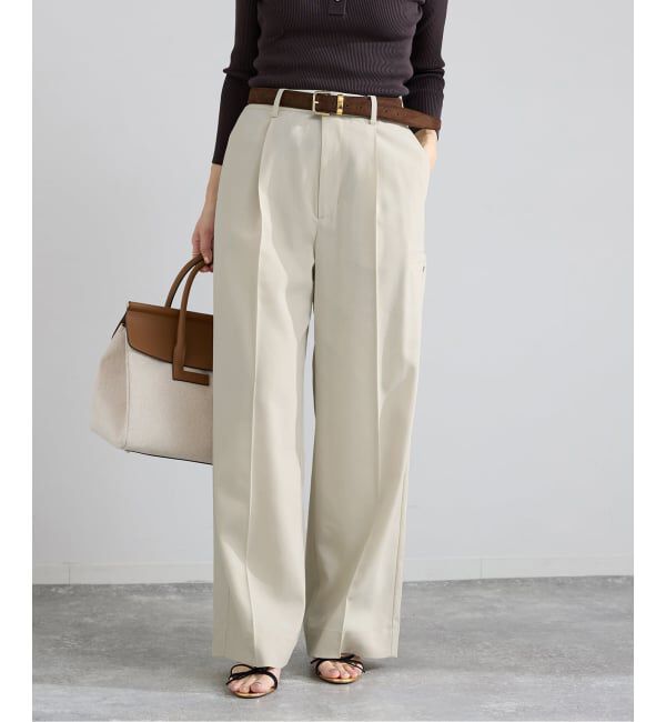 IENA「《予約》ハイツイストツイルスラックス」|スラックス|