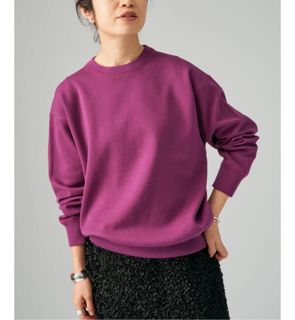 VERMEIL par iena「ダンボールニット スウェット」|ニット・セーター|ボルドー