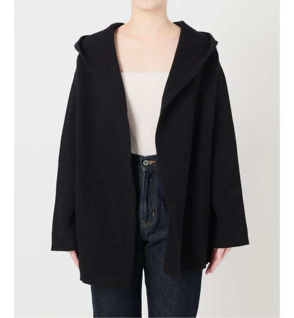 SLOBE IENA「《WEB限定》ニットフーディーカーディガン」|カーディガン|