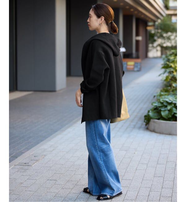 SLOBE IENA「《WEB限定》ニットフーディーカーディガン」|カーディガン|