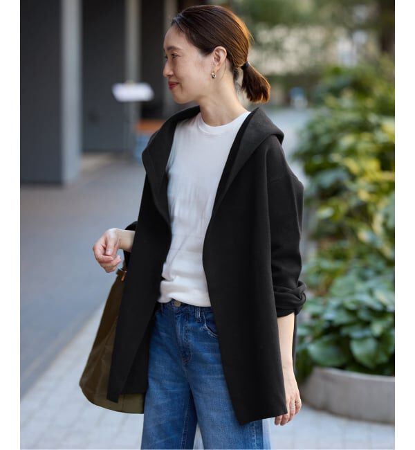 SLOBE IENA「《WEB限定》ニットフーディーカーディガン」|カーディガン|