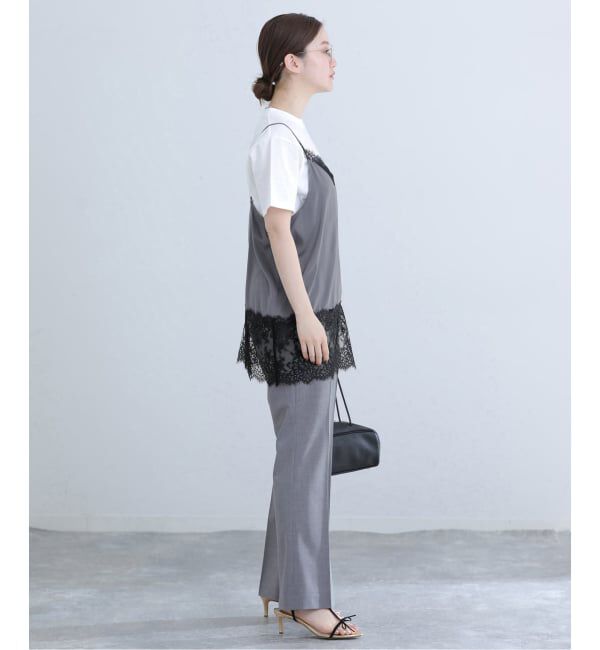 IENA「リバーレースサテンキャミソール」|キャミソール|