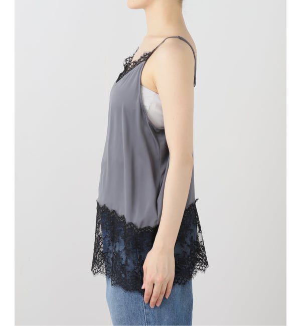 IENA「リバーレースサテンキャミソール」|キャミソール|