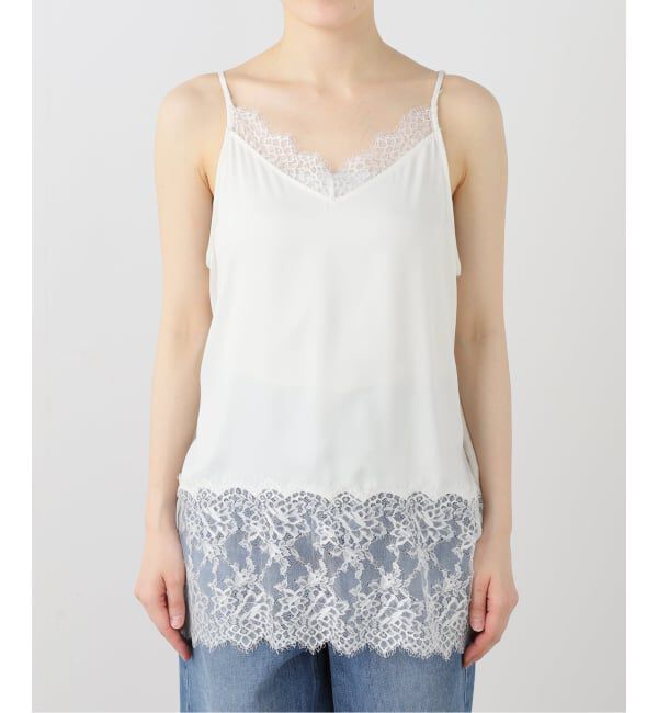 IENA「リバーレースサテンキャミソール」|キャミソール|