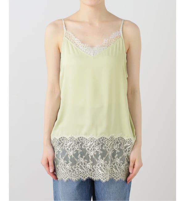 IENA「リバーレースサテンキャミソール」|キャミソール|