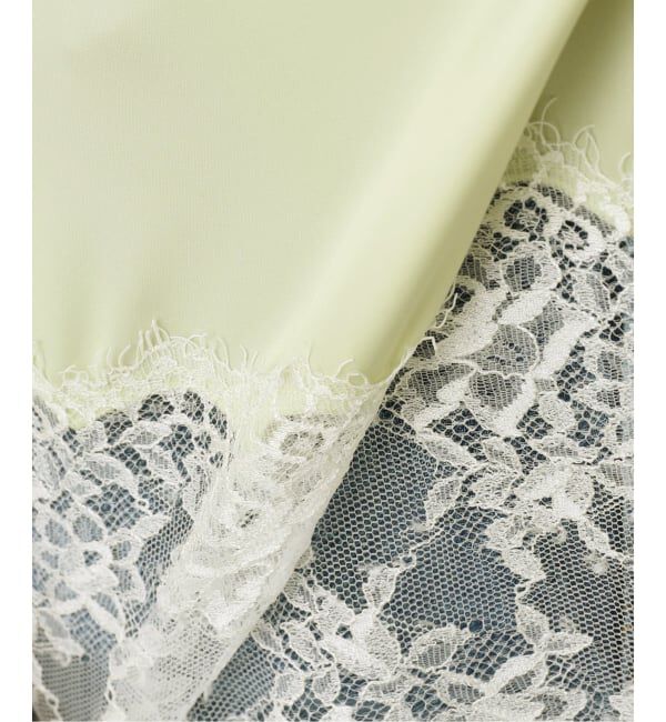 IENA「リバーレースサテンキャミソール」|キャミソール|