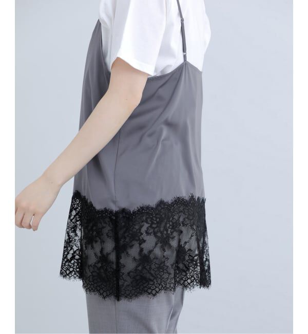 IENA「リバーレースサテンキャミソール」|キャミソール|