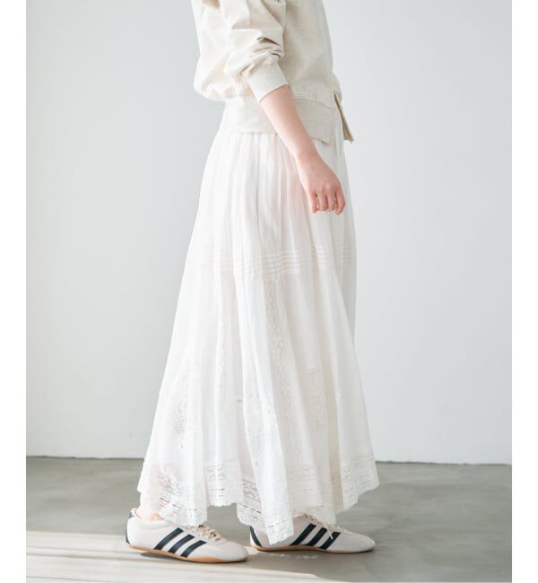 IENA「《追加4予約》コットンレーススカート」|スカート|