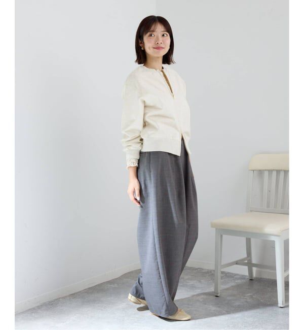 IENA「《追加予約》ジップオープン2WAYスウェットプルオーバー」|スウェット・ジャージ|