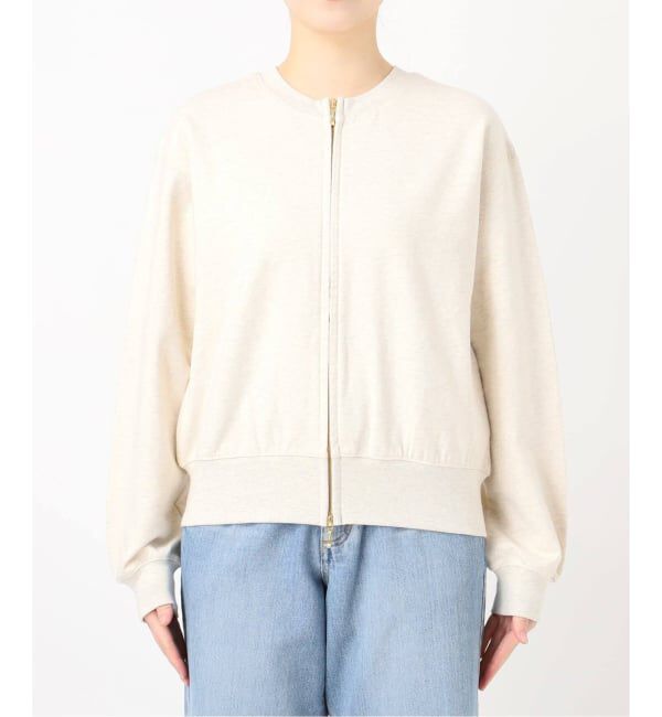 IENA「《追加予約》ジップオープン2WAYスウェットプルオーバー」|スウェット・ジャージ|