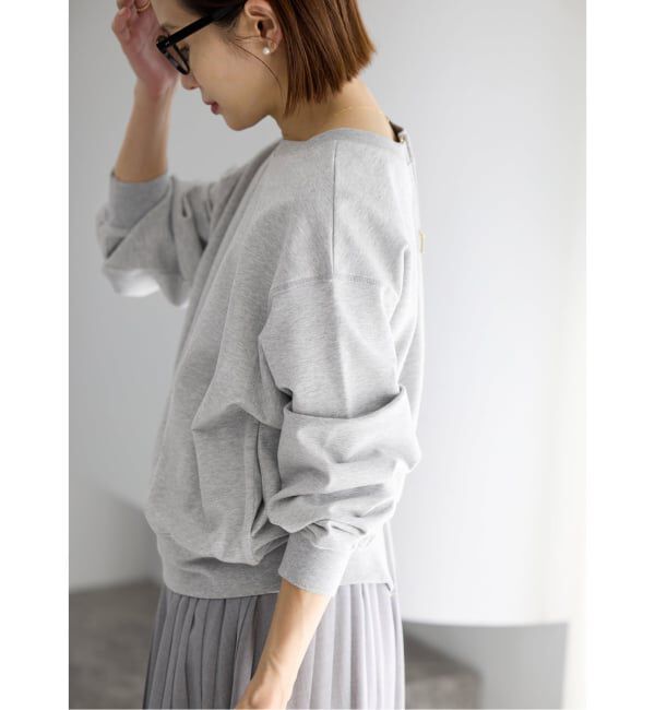 IENA「《追加予約》ジップオープン2WAYスウェットプルオーバー」|スウェット・ジャージ|