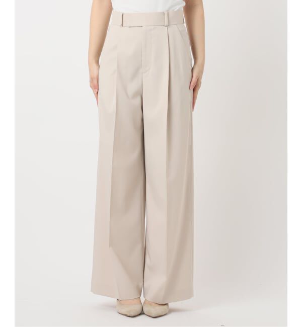 NOBLE「《追加》【洗える】エステルツイルストレッチスラックスパンツ 8」|スラックス|