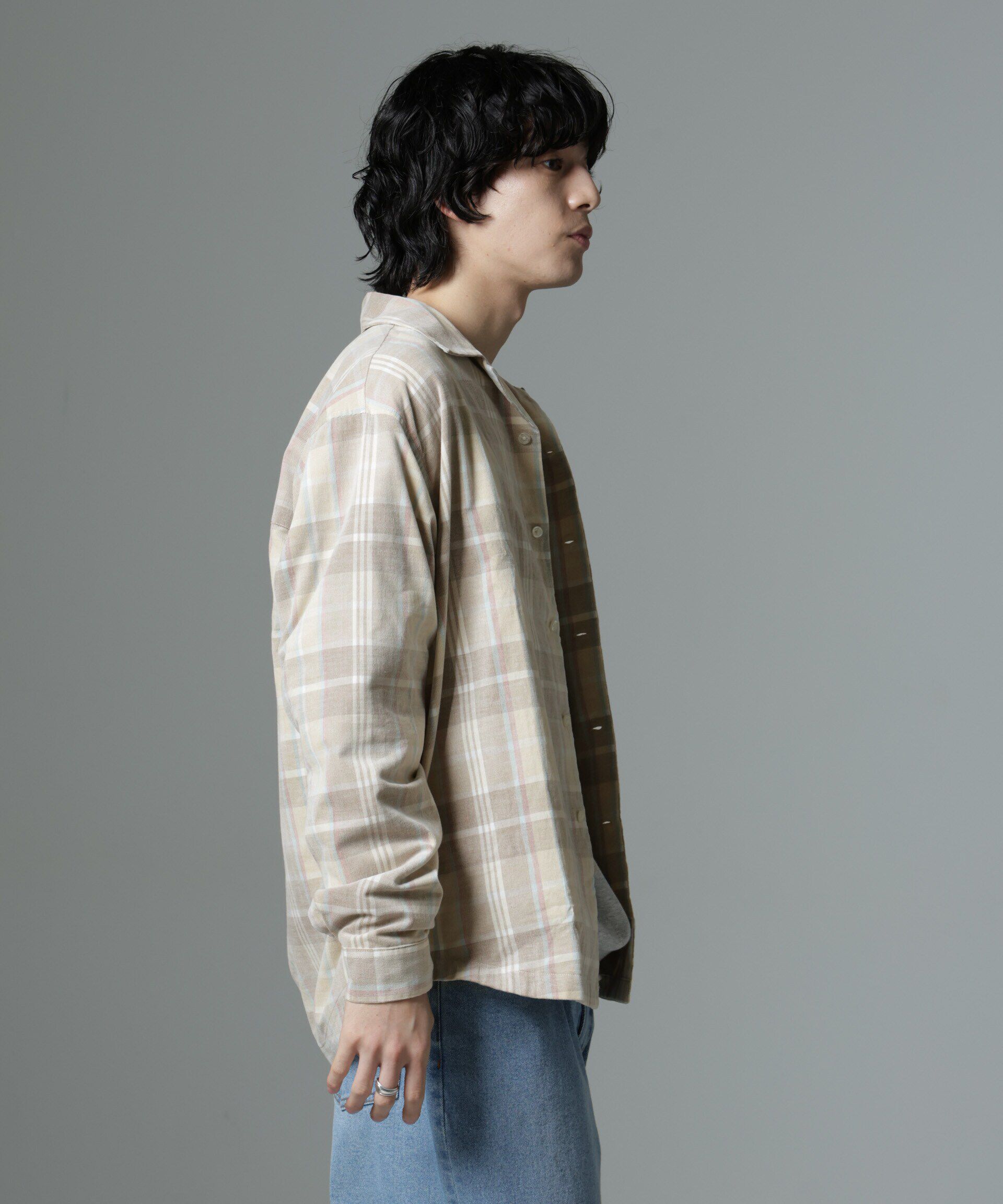 nano･universe「チェックシャツコール」|シャツ・ブラウス|