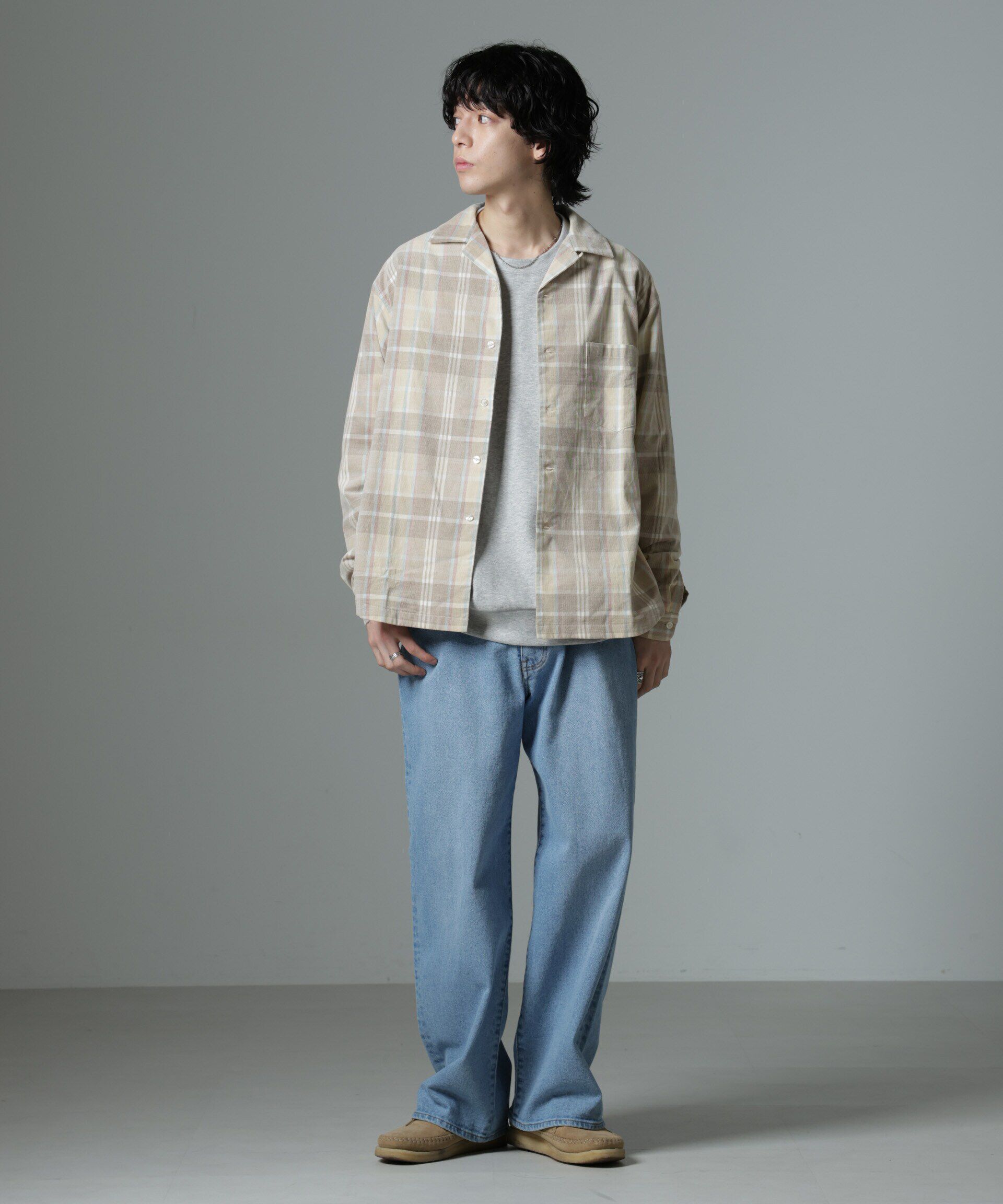 nano･universe「チェックシャツコール」|シャツ・ブラウス|