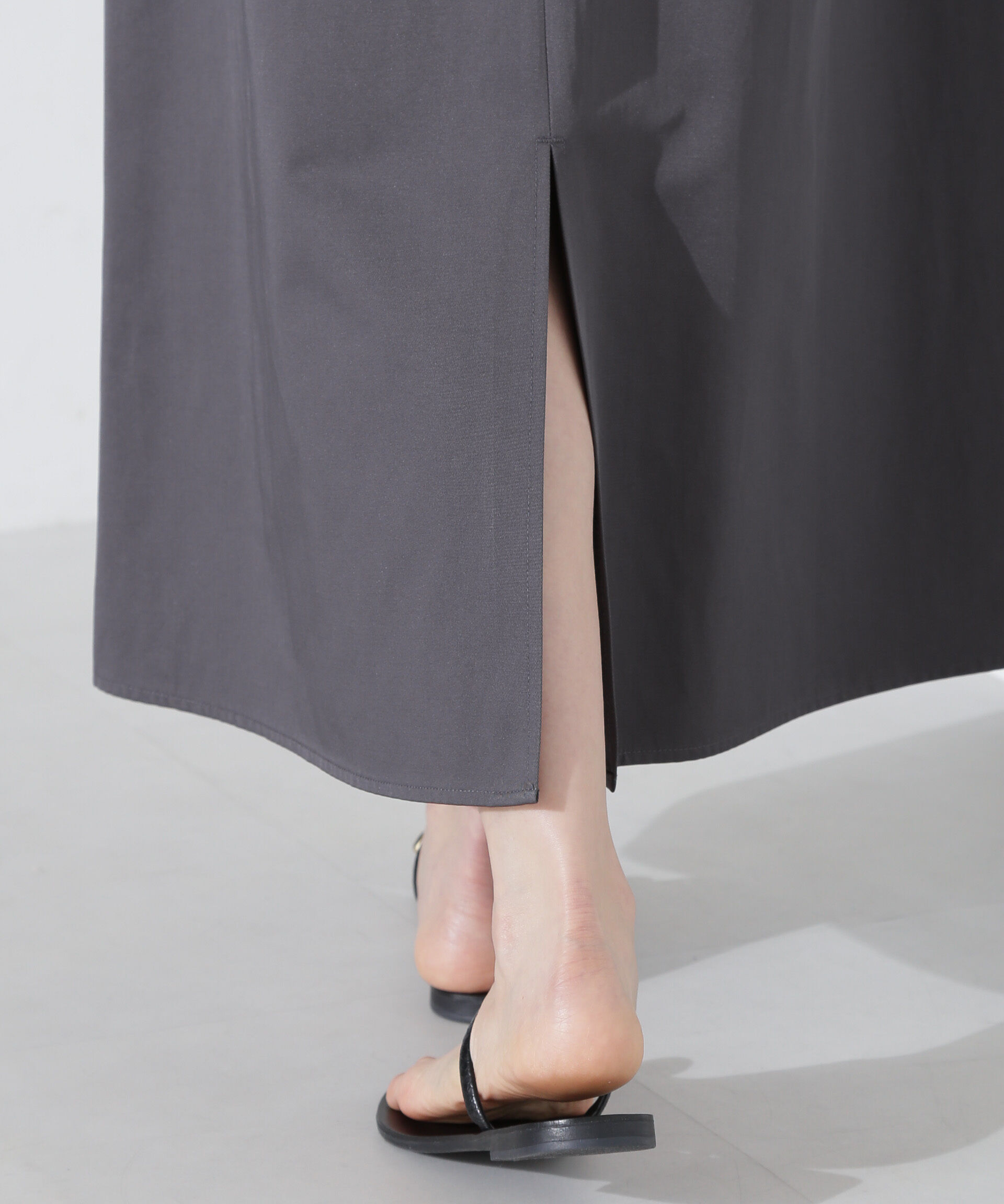 nano･universe「フラップポケットフレアスカート」|スカート|