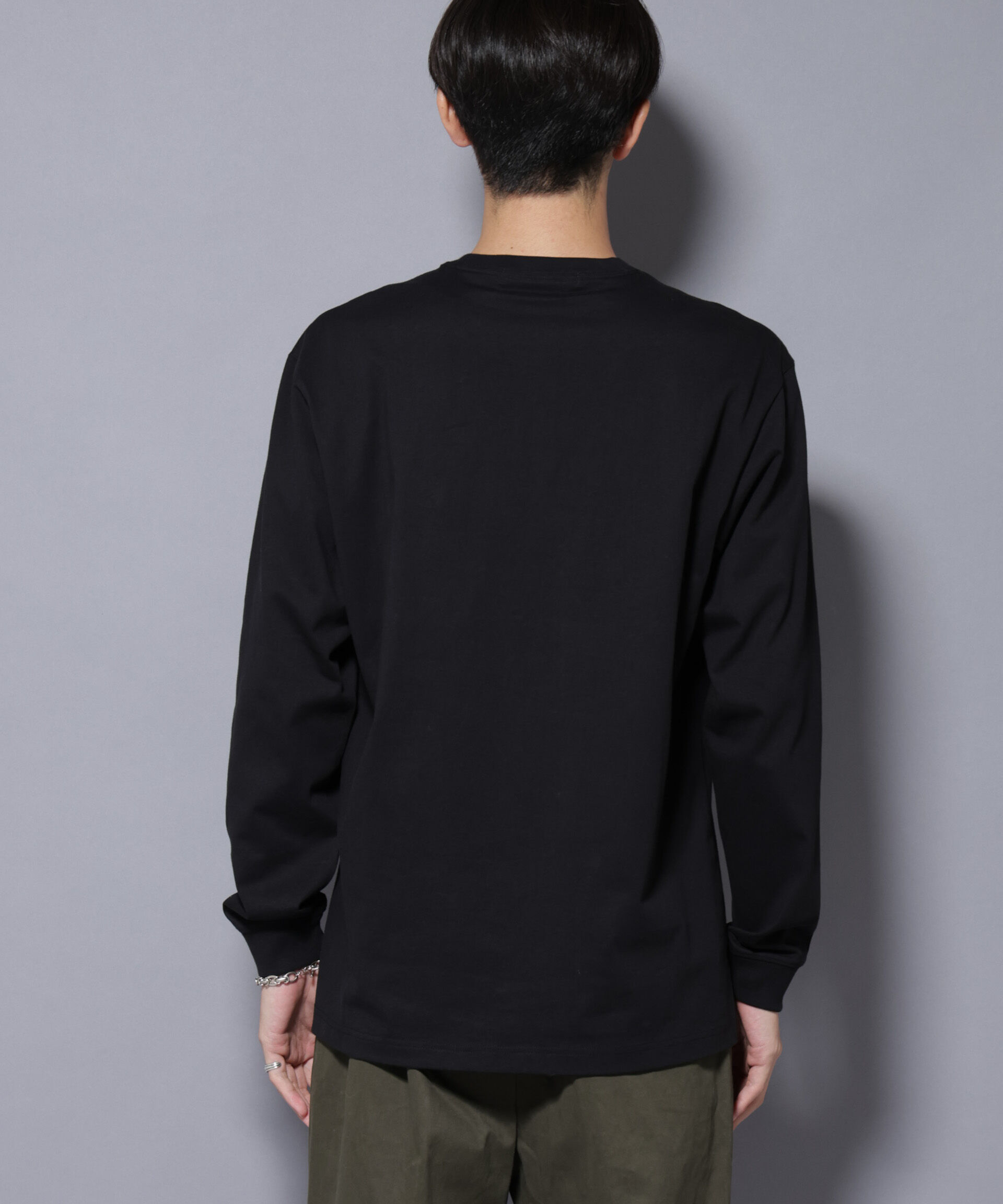 nano･universe「フェザー エンブロイダリー ロングスリーブTシャツ」|Tシャツ・カットソー|