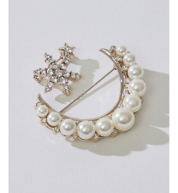 組曲「【好評につき追加予約・2SET】ツインスターパールブローチ」|ブローチ・コサージュ|