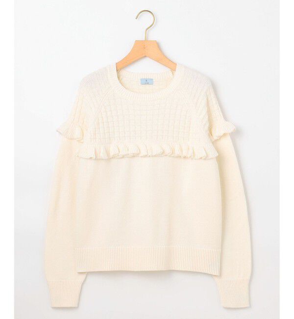 組曲「バスケット編みフリル ニット」|ニット・セーター|
