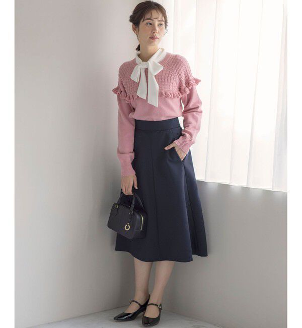 組曲「バスケット編みフリル ニット」|ニット・セーター|