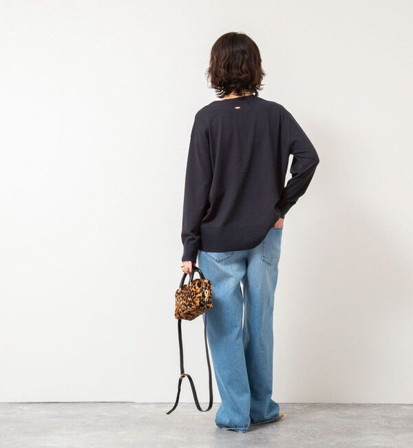 Rie Miller「《手洗い可能》《セットアップ対応》BIGシルエットVネックカーディガン」|カーディガン|