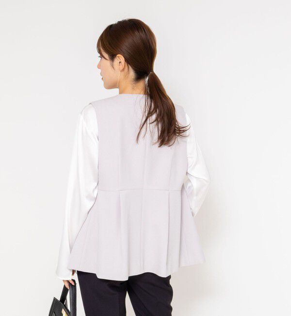 NOLLEY'S「《セットアップ対応》ウォッシャブルサージストレッチジレ」|ベスト・ジレ|