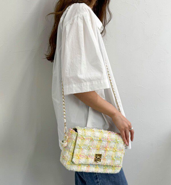 fredy emue「ツィードフラップバッグ」|ショルダー・メッセンジャー|