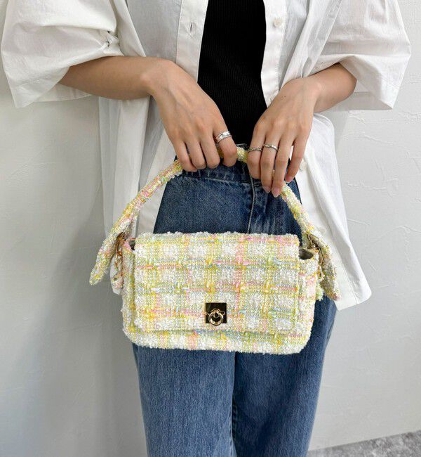 fredy emue「ツィードフラップバッグ」|ショルダー・メッセンジャー|