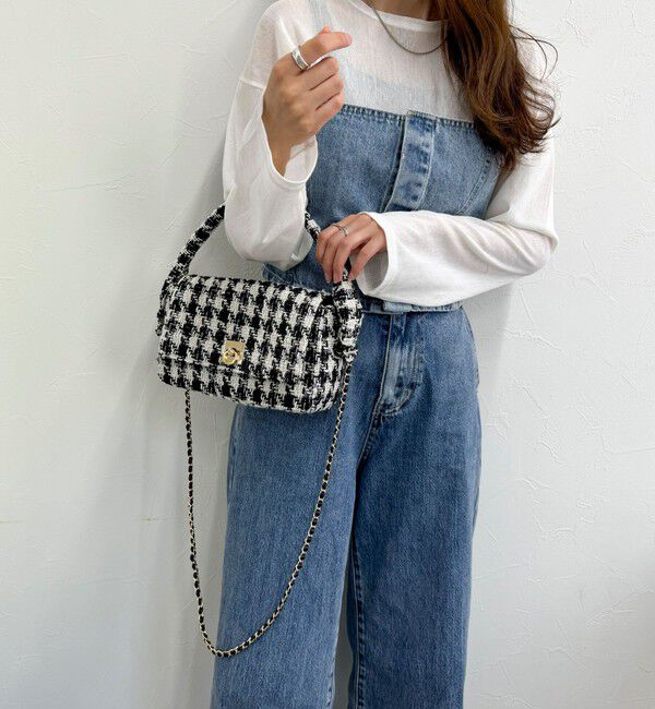 fredy emue「ツィードフラップバッグ」|ショルダー・メッセンジャー|