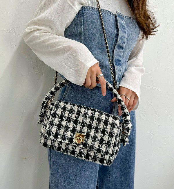 fredy emue「ツィードフラップバッグ」|ショルダー・メッセンジャー|