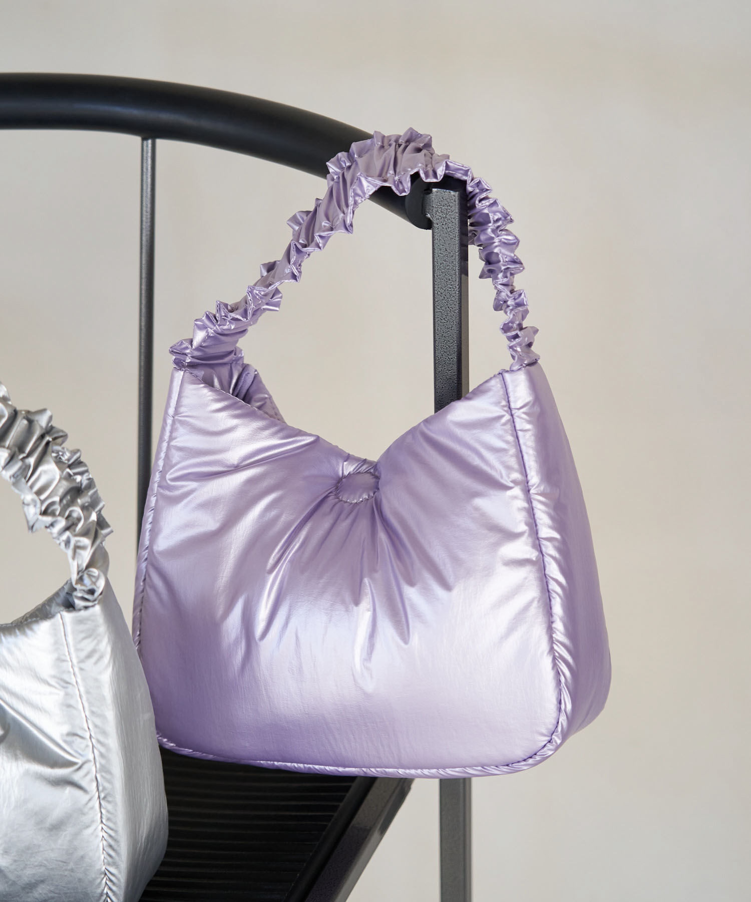 ROPE PICNIC PASSAGE「メタリックミニラウンドワンショルダーバッグ」|ショルダー・メッセンジャー|ラベンダー(52)