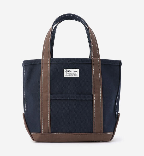  「ORCIVAL | キャンバストートバッグ 小」|トートバッグ|NAVY系1