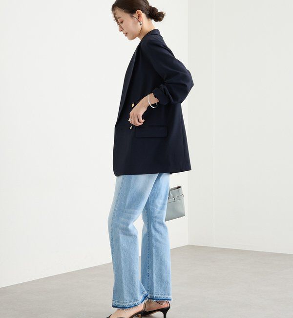  「【オンオフ使える】ドライギャバピークドラペルジャケット」|テーラードジャケット|