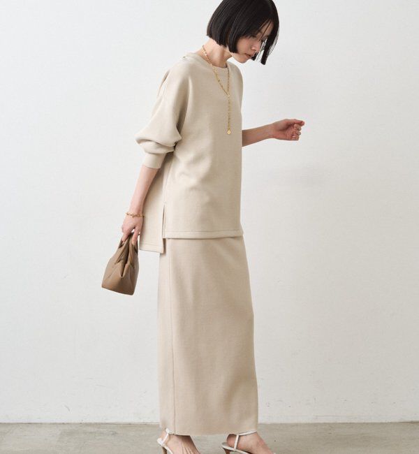  「【Lサイズも登場！】ポンチZIPタイトスカート」|スカート|