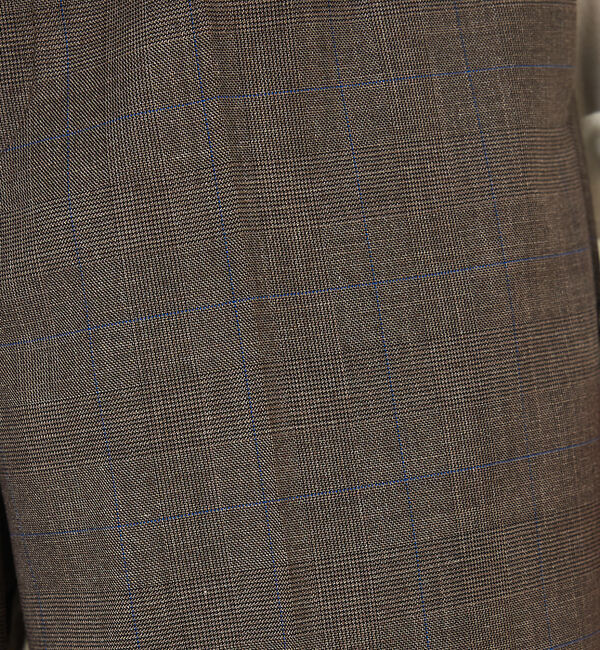 abahouse mavie「【上下２点セット】グレンチェックジャケット＆セミワイドパンツセットアップ」|その他|