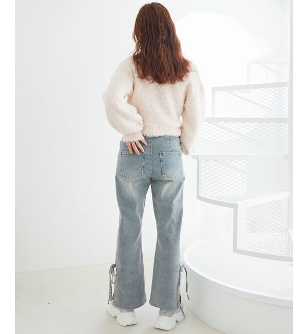 MAJESTICLEGON「チョーカー付きプードルニット」|ニット・セーター|