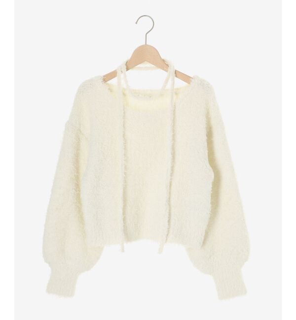 MAJESTICLEGON「チョーカー付きプードルニット」|ニット・セーター|