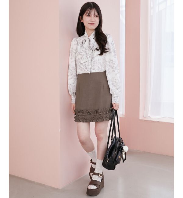 MAJESTICLEGON「バリエボウタイブラウス」|シャツ・ブラウス|