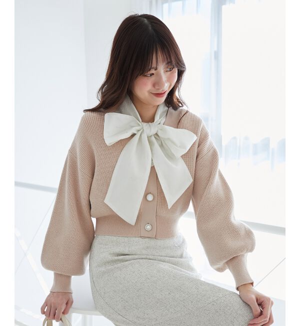 MAJESTICLEGON「バリエボウタイブラウス」|シャツ・ブラウス|