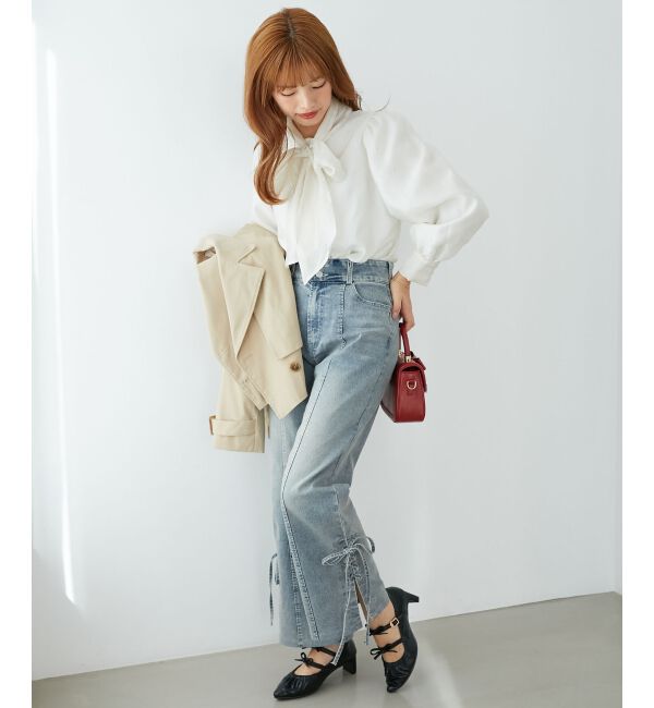 MAJESTICLEGON「バリエボウタイブラウス」|シャツ・ブラウス|