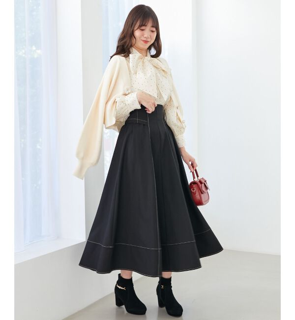 MAJESTICLEGON「バリエボウタイブラウス」|シャツ・ブラウス|