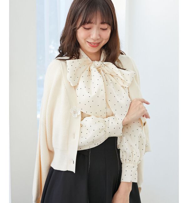 MAJESTICLEGON「バリエボウタイブラウス」|シャツ・ブラウス|