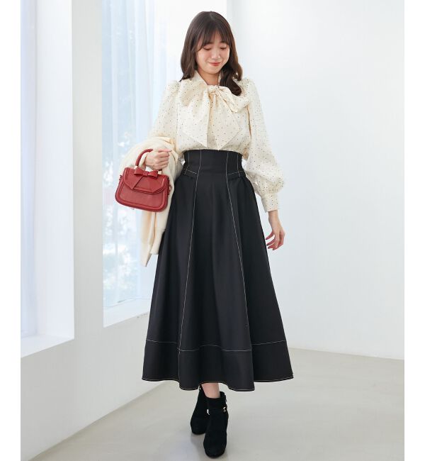 MAJESTICLEGON「バリエボウタイブラウス」|シャツ・ブラウス|