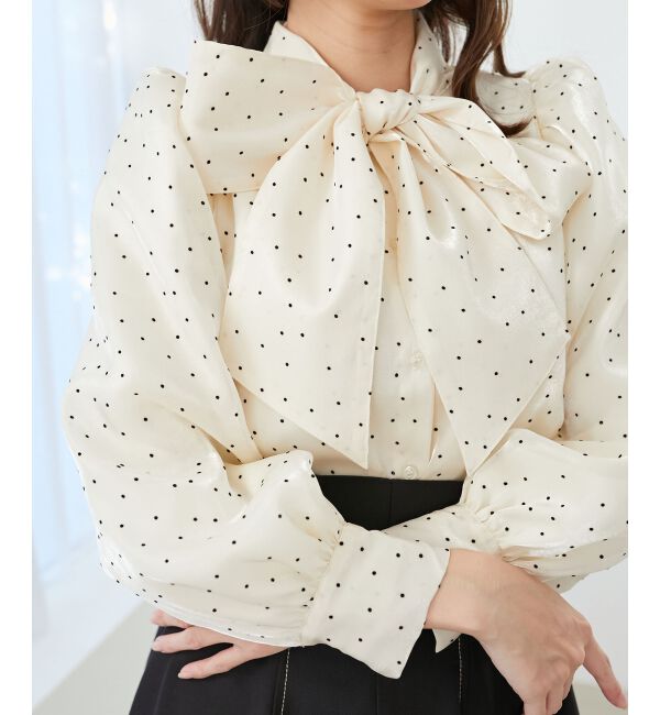 MAJESTICLEGON「バリエボウタイブラウス」|シャツ・ブラウス|