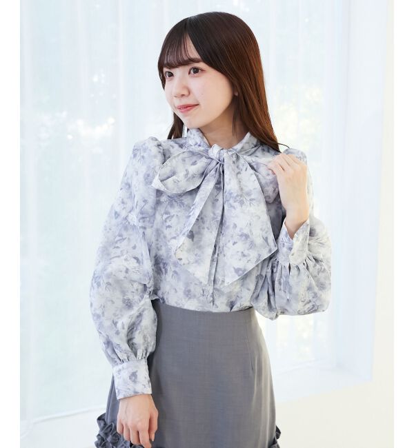 MAJESTICLEGON「バリエボウタイブラウス」|シャツ・ブラウス|