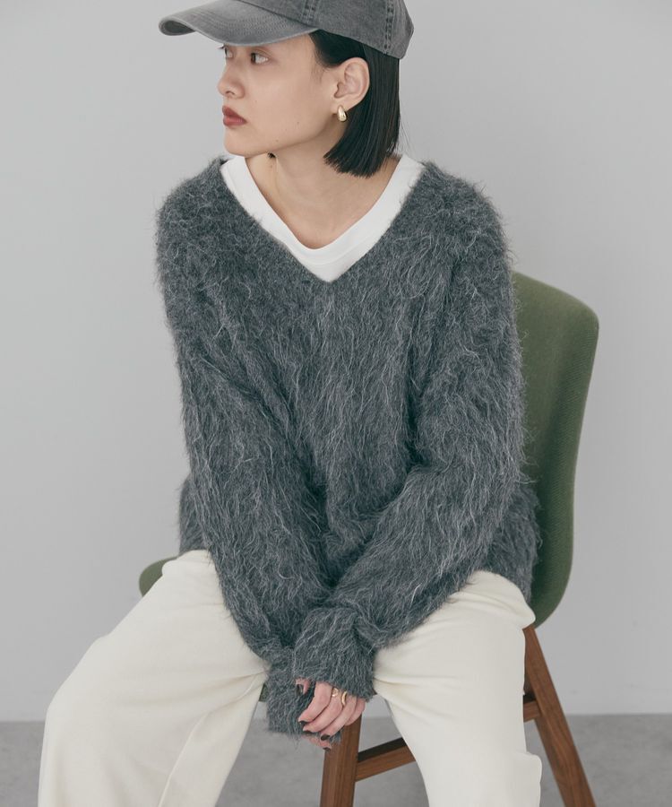 AMERICAN HOLIC「起毛シャギールーズニットプルオーバー」|ニット・セーター|